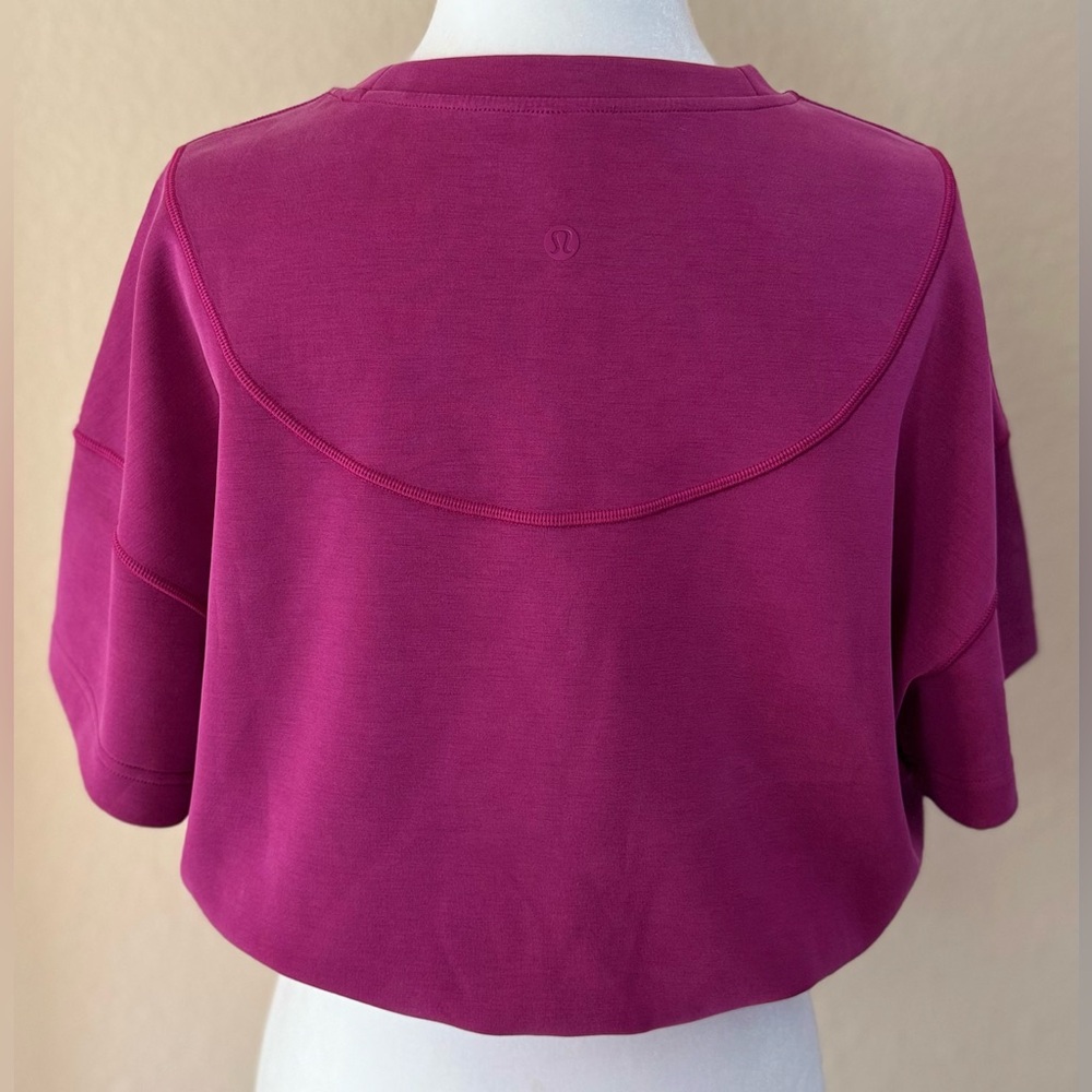 Lululemon Magenta Purple Softstreme Gathered Tee - 6 - Picture 4 of 10